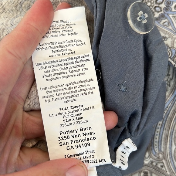 Pottery Barn Vivianna Print Duvet Cover and Euro Shams - Picture 8 of 11